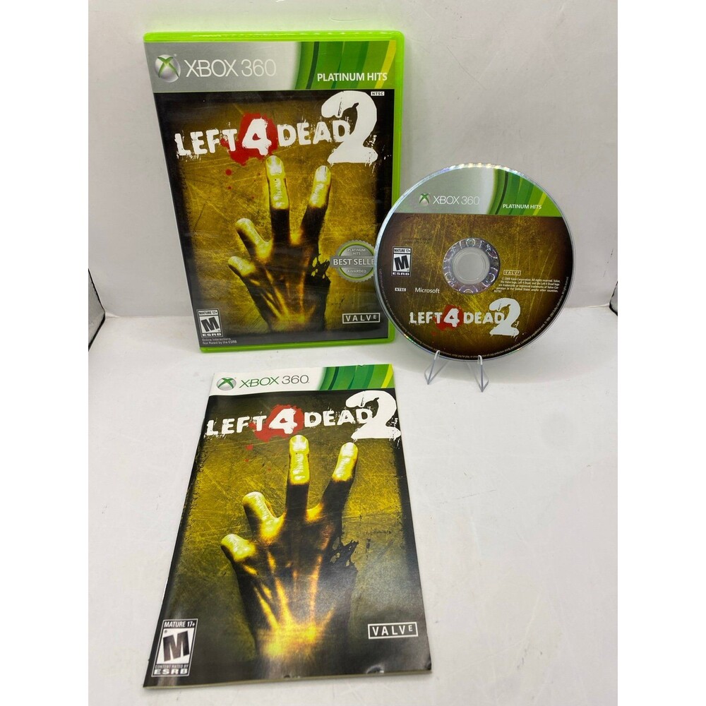 Left 4 Dead 2 (Xbox 360, 2009) Valve Zombie Horror Game - Complete CIB